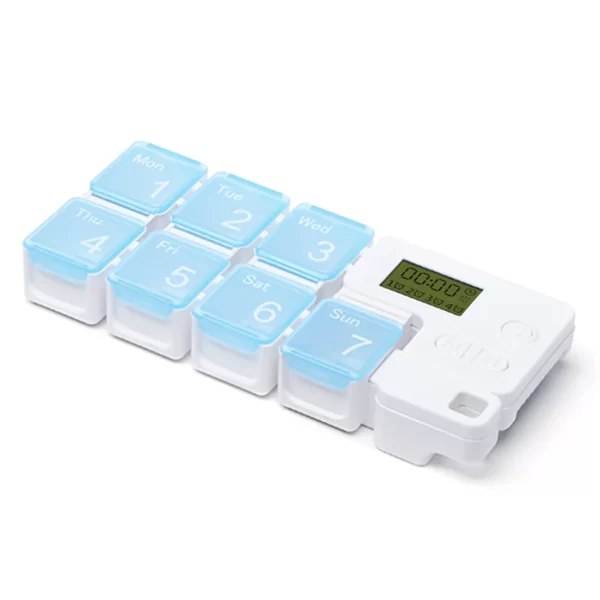 Smart 7-Day Pill Storage Box Electronic Timing Reminder Medicine Boxes Alarm Timer Pills Organizer Pill Drug Container 7