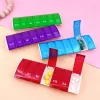 1PC Portable 7 Days Weekly Tablet Pill Medicine Box Holder Storage Organizer Container Case Pill Box Splitters 1