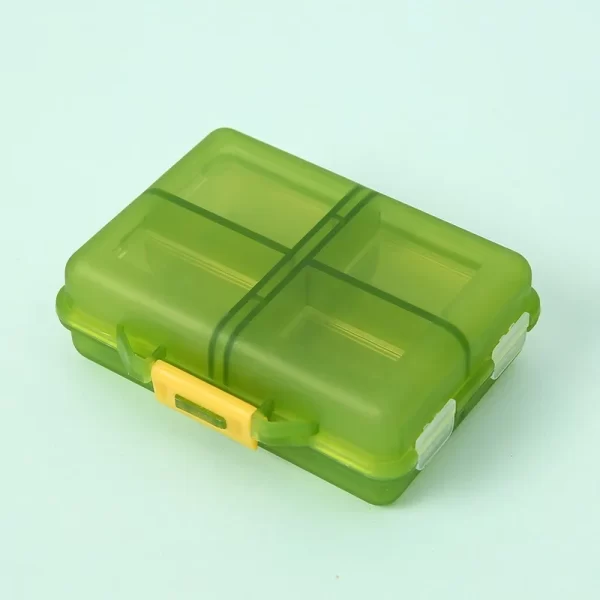 1PC Portable Compartmentalised Pill Box Weekly Pill Capsule Organiser 8 Compartmentalised Pill Box Organiser 6