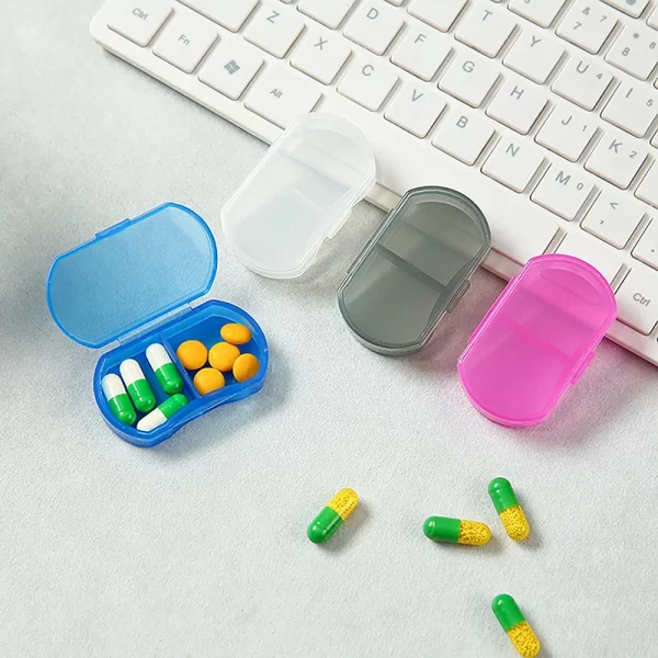 Pill Box Mini Pill Case 2/3 Grids Tablet Pill Organizer Case Dispenser Travel Tablet Holder Container Medicine Drug Storage Box 5