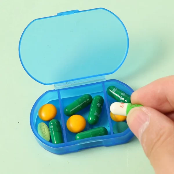 Pill Box Mini Pill Case 2/3 Grids Tablet Pill Organizer Case Dispenser Travel Tablet Holder Container Medicine Drug Storage Box 4