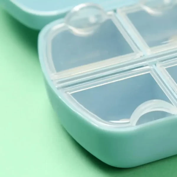 1PCS Pill Case 6 Grids Tablet Pill Box Holder Medicine Storage Organizer Container Case Tablets Splitter Case Pill Dispenser 5