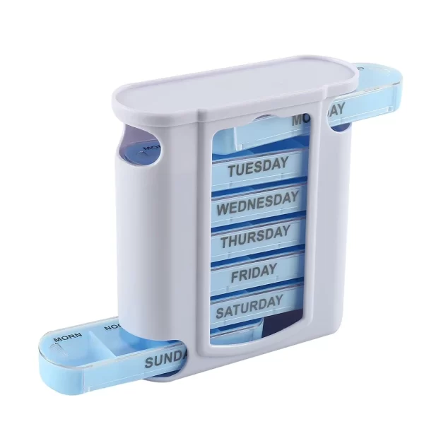 7 Days Pill Medicine Box Weekly Monthly Tablet Holder Storage Organizer Container Case Pill Box Splitters Pharmacy Pill Case 7