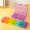 1PCS Weekly Pill Case Pillbox 7 Days Medicine Tablet Box Portable Travel Drugs Storage Organizer Secret Compartments Pill Box 1