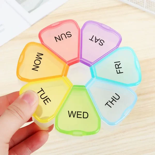 Weekly Travel Organizer Storage Box Portable Medicine Organiser Pill Box Tablet Holder Pill Case 3