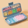 1/2PCS Pill Organizer Moisture Proof Small Pills Box ,Portable Sealed Pill Storage Box Compartment Pill Case Medicine Container 1